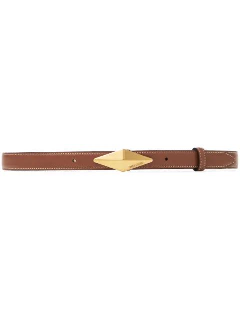 Diamond-clasp belt by JIMMY CHOO