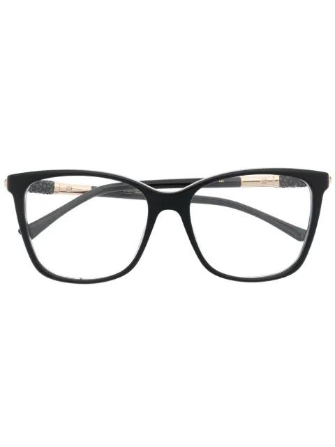 Ali square frame glasses by JIMMY CHOO EYEWEAR