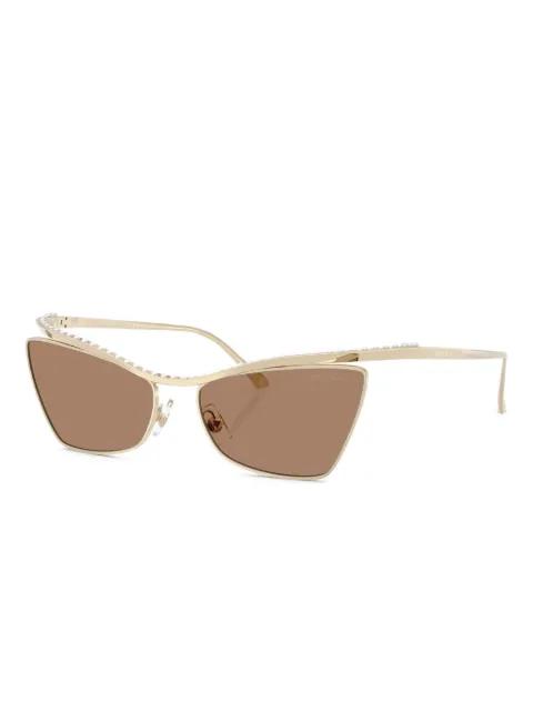crystal-embellished cat-eye sunglasses by JIMMY CHOO EYEWEAR