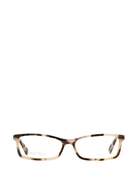 crystal-embellished rectangle-frame glasses by JIMMY CHOO EYEWEAR