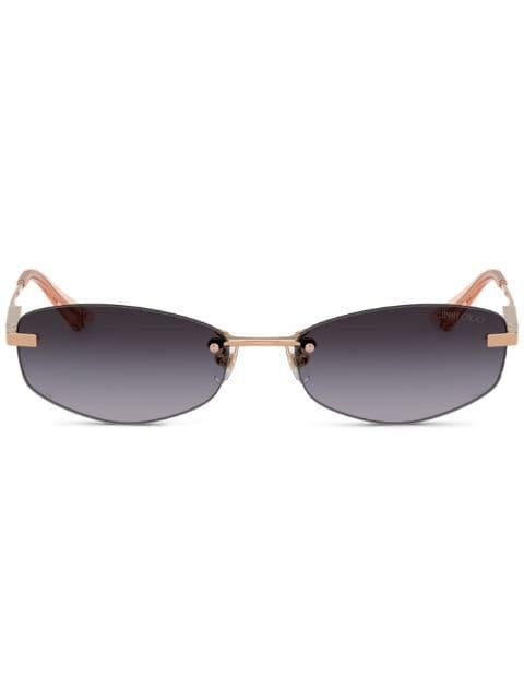 oval frame tinted sunglasses by JIMMY CHOO EYEWEAR