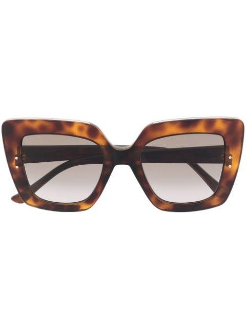 tortoiseshell-effect tinted sunglasses by JIMMY CHOO EYEWEAR