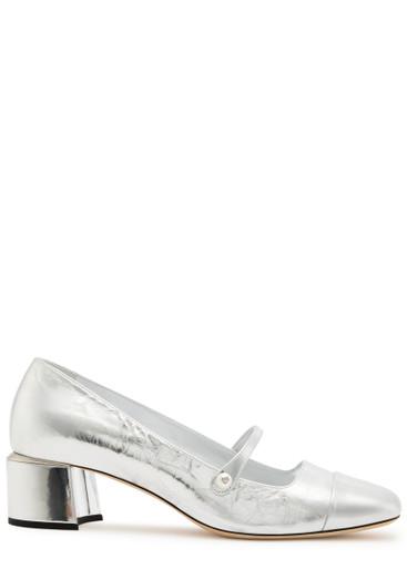 Elisa 45 metallic leather pumps by JIMMY CHOO
