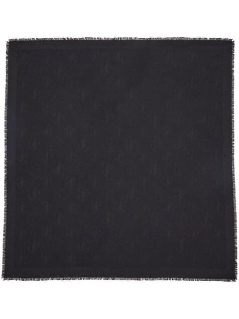 Emani monogram-jacquard scarf by JIMMY CHOO