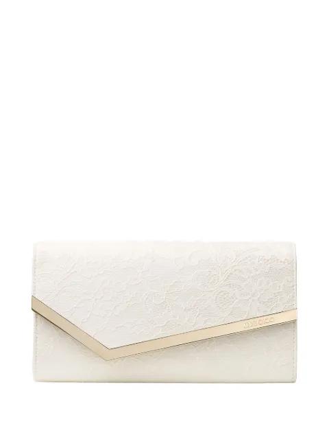 Emmie floral lace clutch bag by JIMMY CHOO
