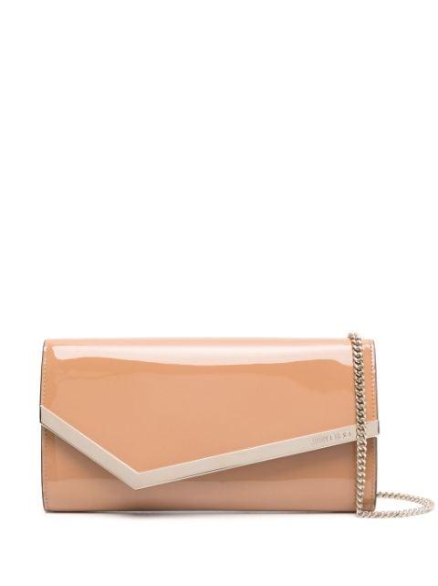 Emmie leather clutch bag by JIMMY CHOO