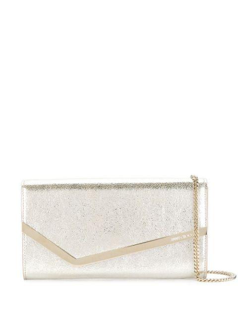 Emmie leather clutch bag by JIMMY CHOO