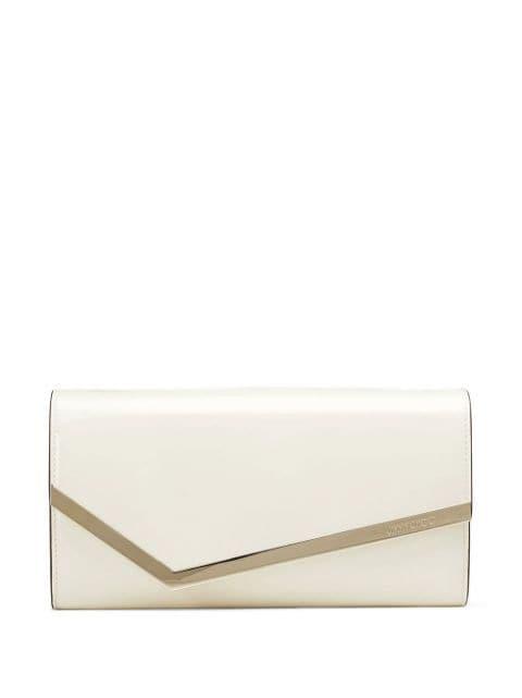 Emmie leather clutch bag by JIMMY CHOO