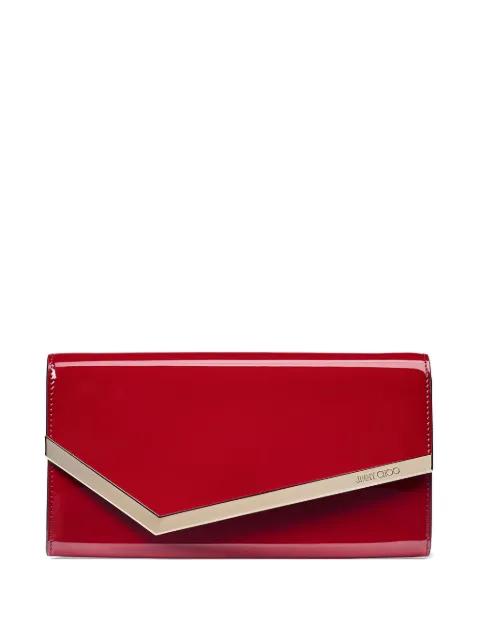 Emmie logo-debossed clutch bag by JIMMY CHOO