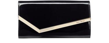 Emmie patent leather clutch by JIMMY CHOO