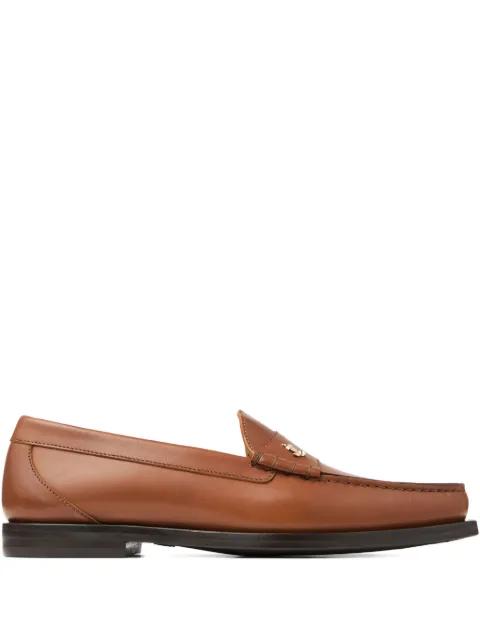 Ethan brushed leather loafers by JIMMY CHOO
