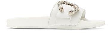 Fallon Nappa leather slides by JIMMY CHOO