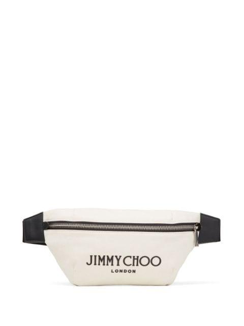 Finsley logo-lettering belt bag by JIMMY CHOO