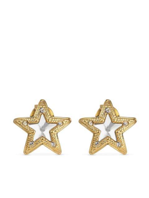 JC Star stud crystal earrings by JIMMY CHOO