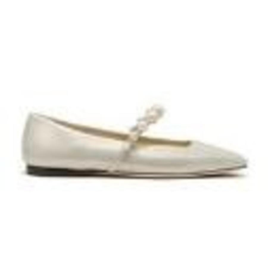 Jimmy Choo Ade Suede Pearl Embellished Flats by JIMMY CHOO