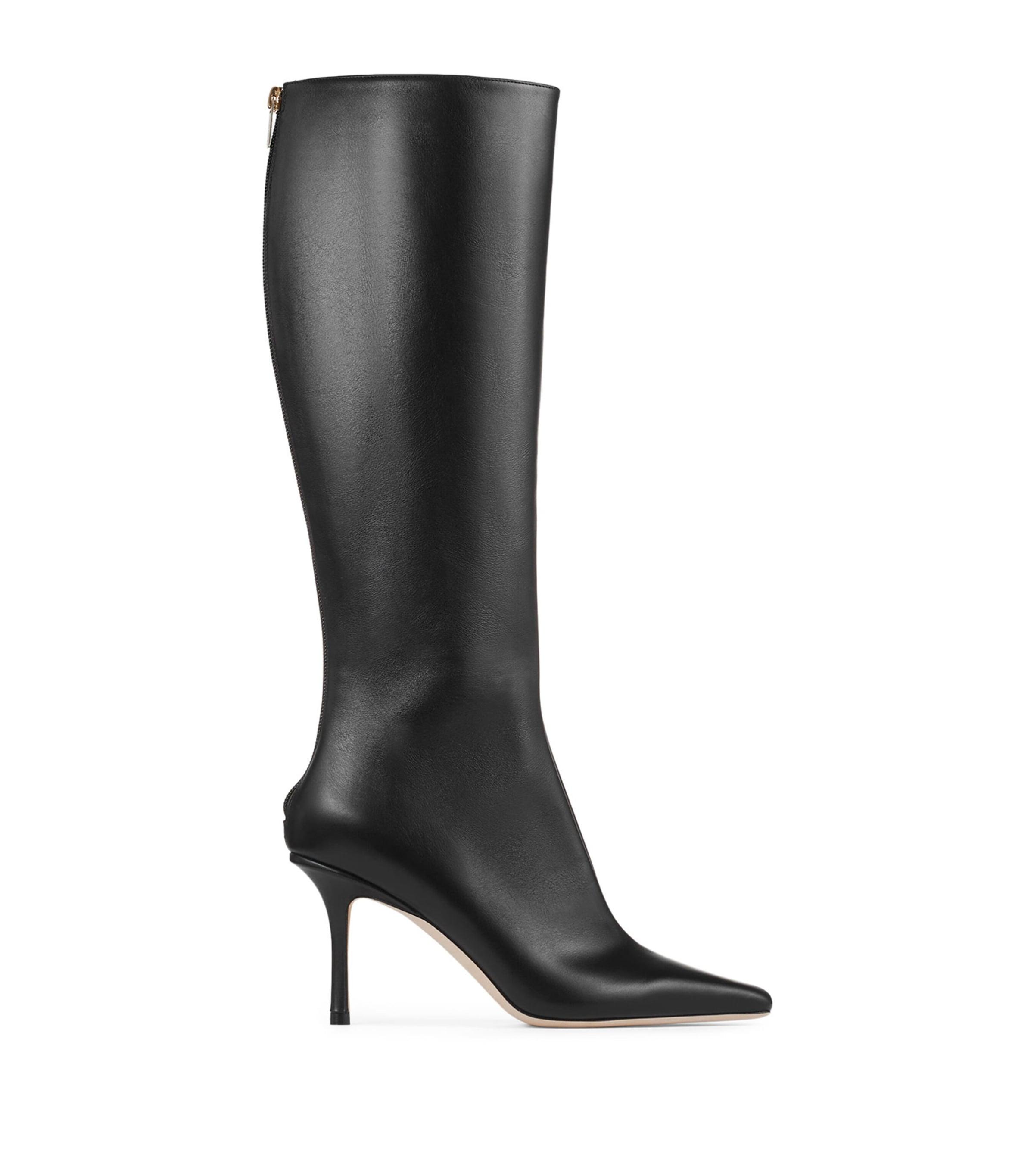 Jimmy Choo Agathe 85 Leather Knee-High Boots by JIMMY CHOO