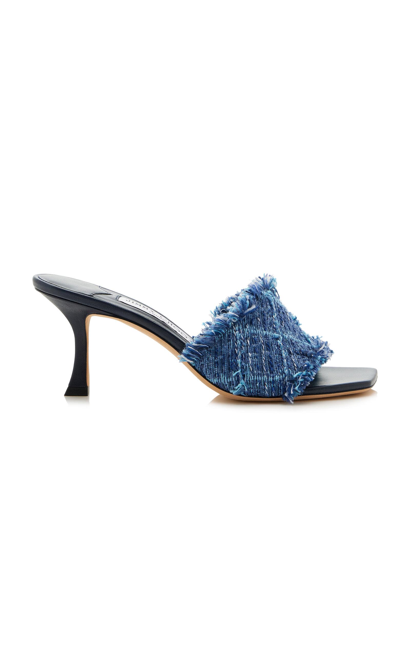 Jimmy Choo Alexia Denim Sandals - Moda Operandi by JIMMY CHOO