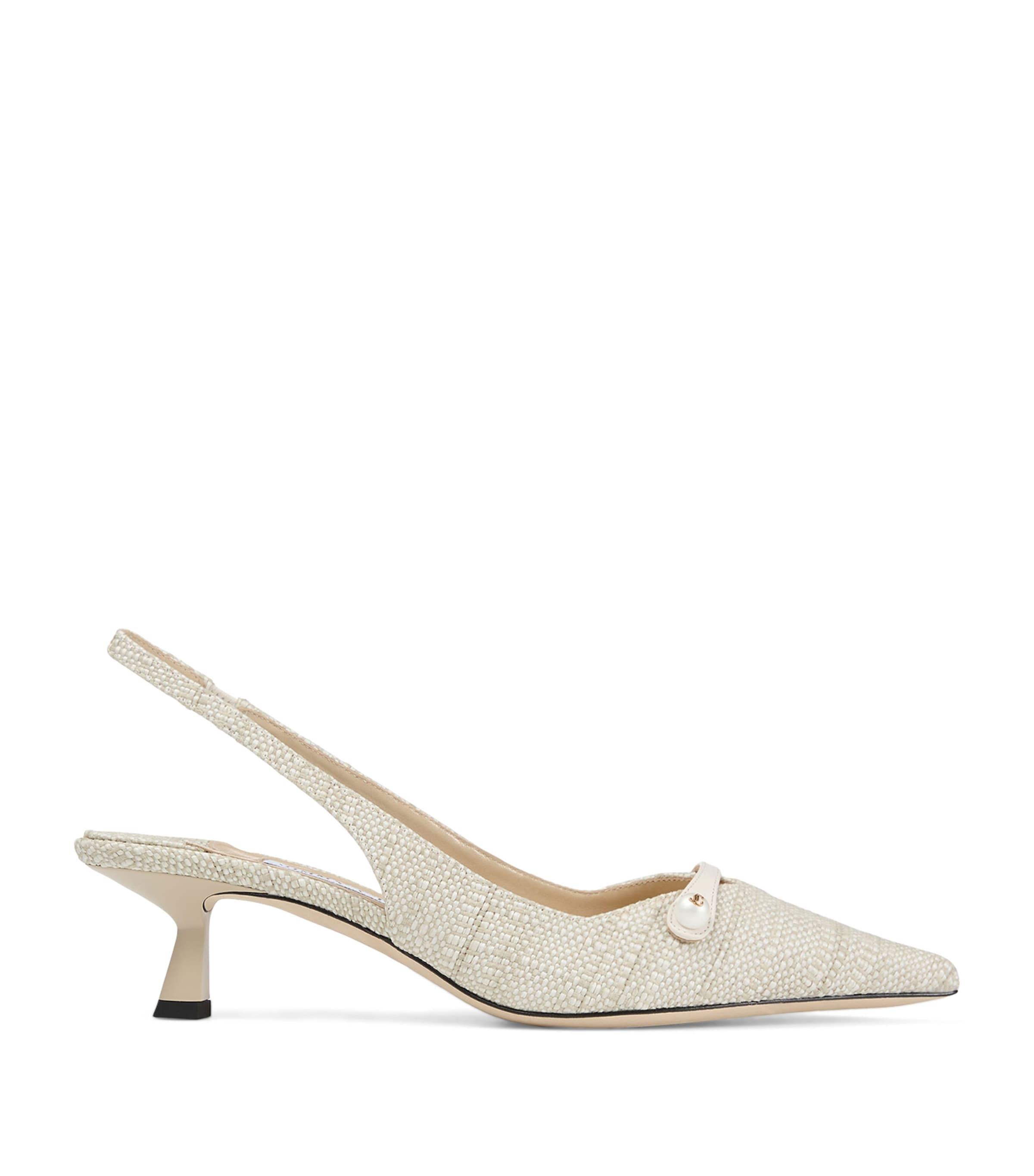 Jimmy Choo Amita 45 Woven Slingback Pumps by JIMMY CHOO