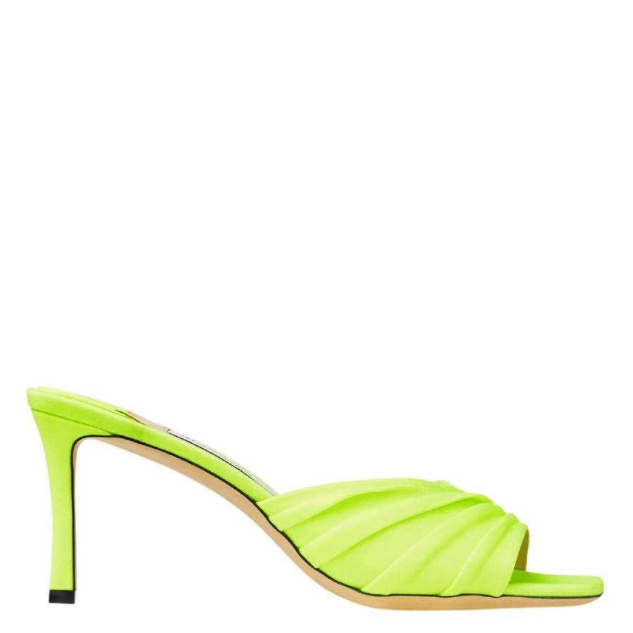 Jimmy Choo Basil 75 Glossy Jersey Mules by JIMMY CHOO