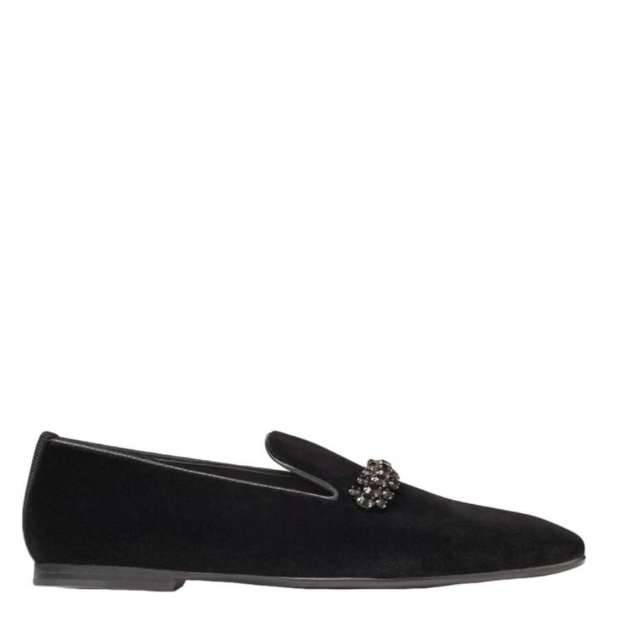 Jimmy Choo Bing Crystal-Embellished Velvet Loafers by JIMMY CHOO