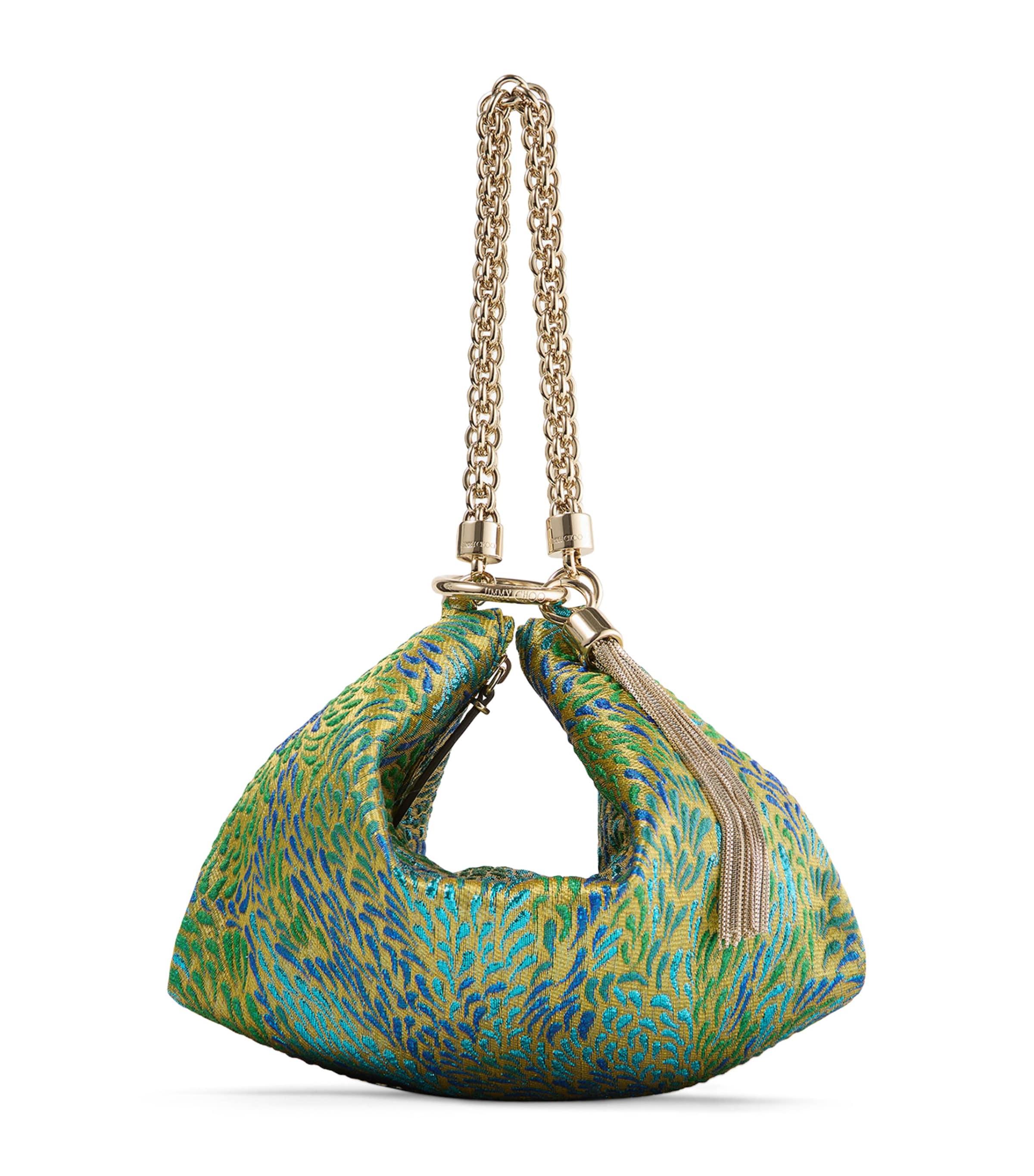 Jimmy Choo Callie Metallic Canvas Clutch Bag by JIMMY CHOO