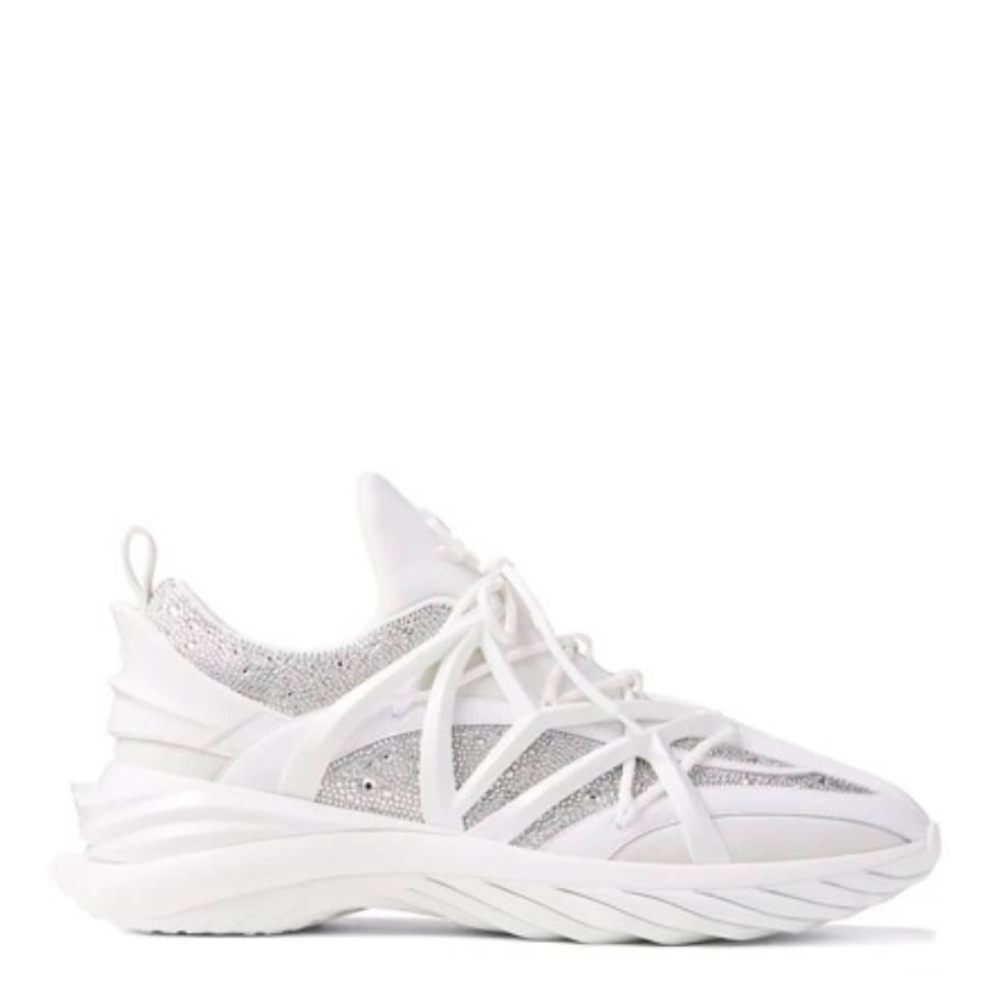 Jimmy Choo Cosmos/F Crystal Embellished Low-top Sneakers by JIMMY CHOO