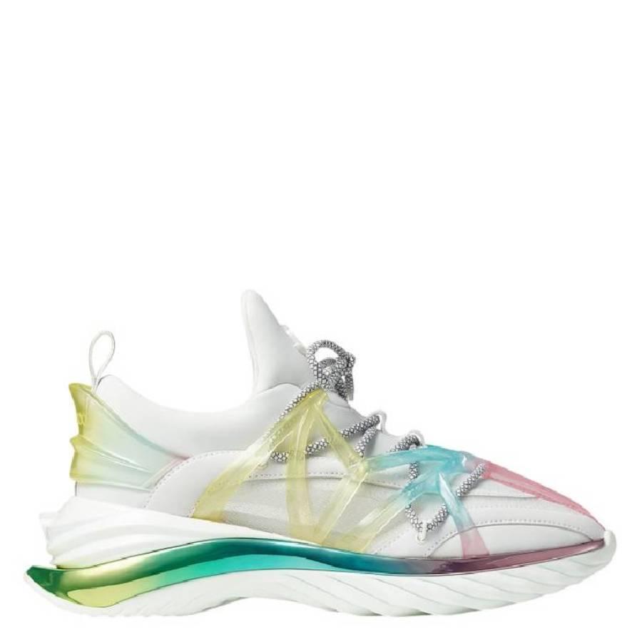 Jimmy Choo Cosmos/F Unicorn Mix Neoprene Mesh Low-Top Trainers by JIMMY CHOO