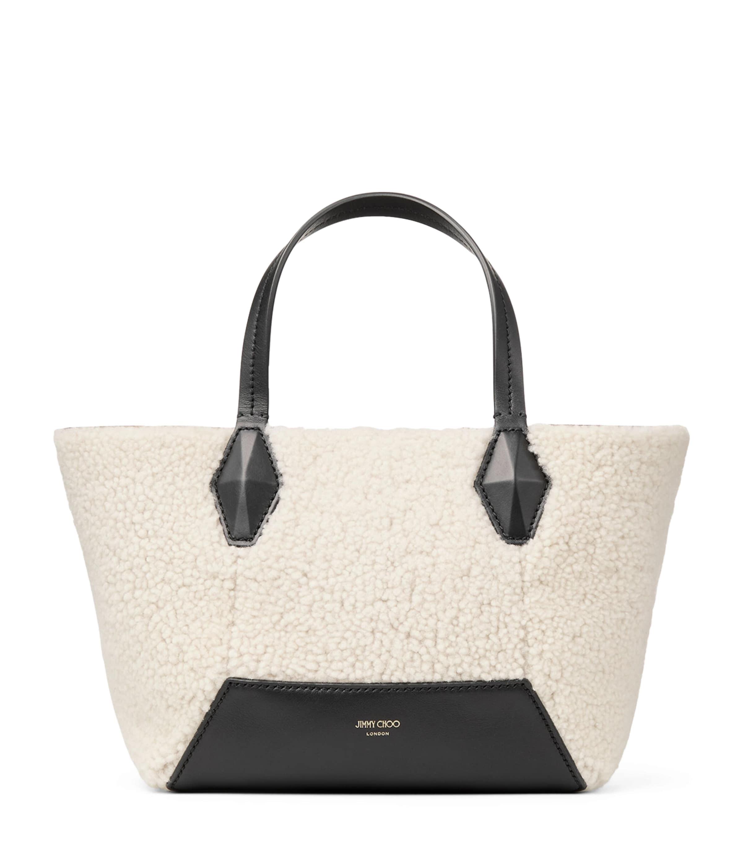 Jimmy Choo Diamond Small Shearling Tote Bag by JIMMY CHOO