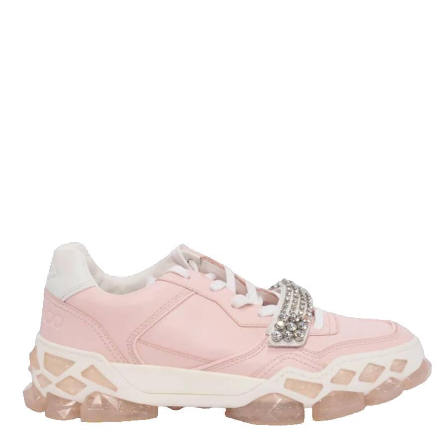 Jimmy Choo Diamond X Strap/F Leather Trainers by JIMMY CHOO