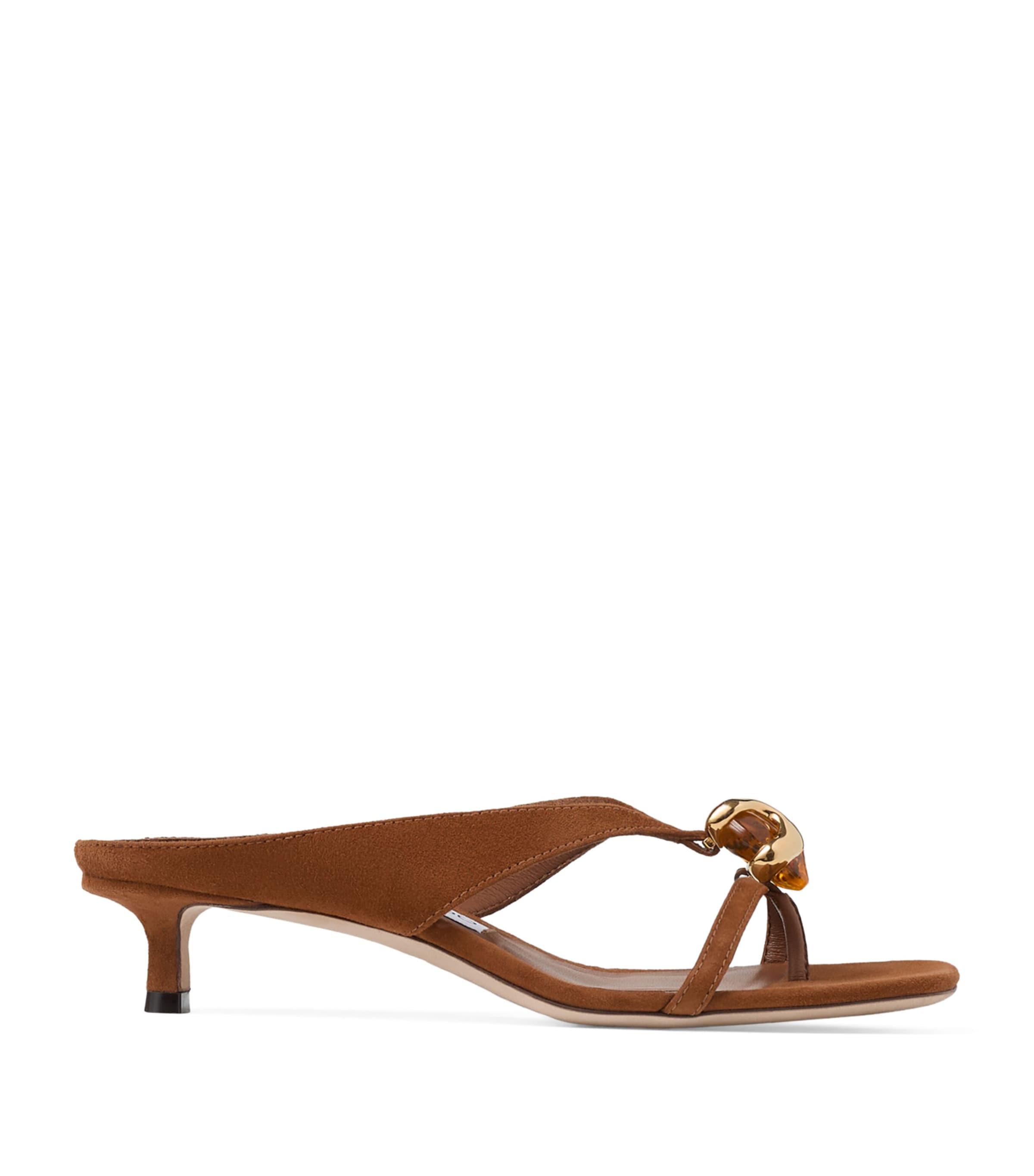 Jimmy Choo Emeristone 35 Suede Heeled Mules by JIMMY CHOO
