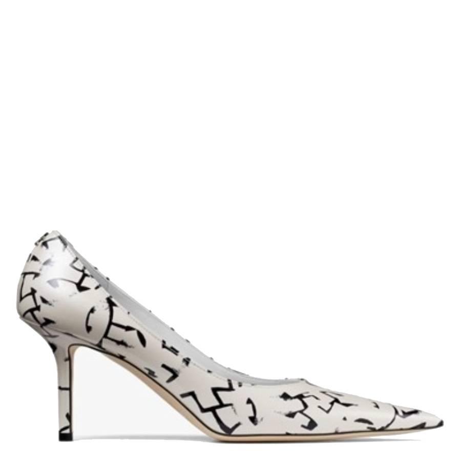 Jimmy Choo Eric Haze Artwork Printed Leather Pumps by JIMMY CHOO