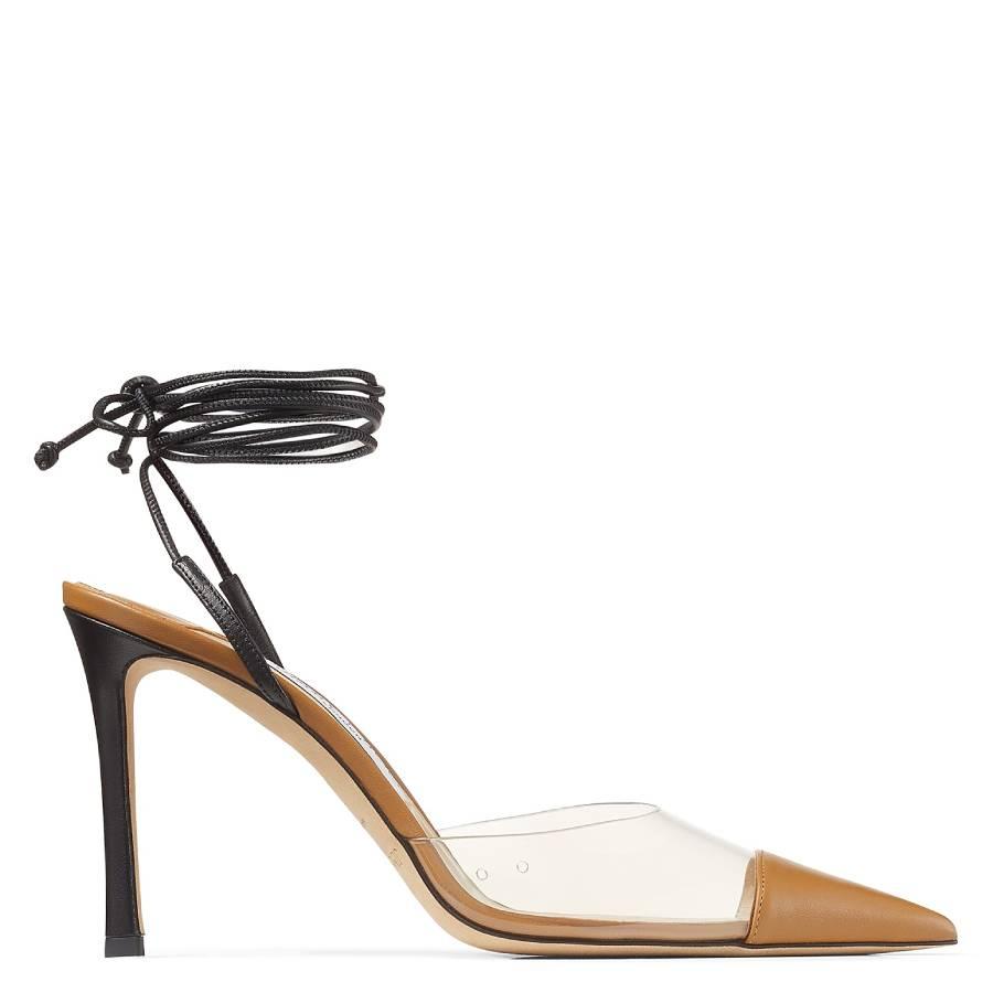 Jimmy Choo Farley 95 Pvc and Leather Pumps by JIMMY CHOO