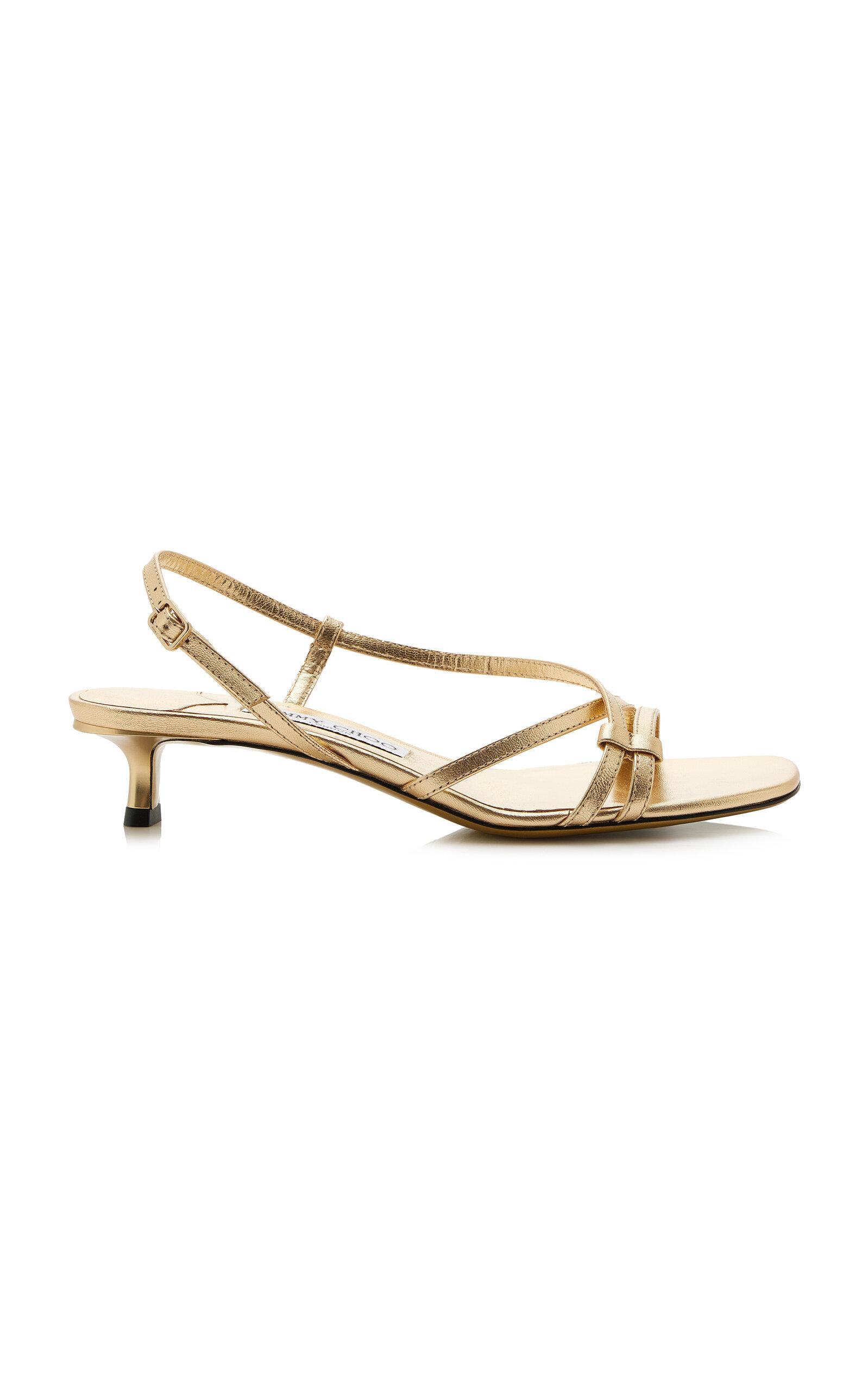 Jimmy Choo Farris Metallic Leather Sandals - Moda Operandi by JIMMY CHOO