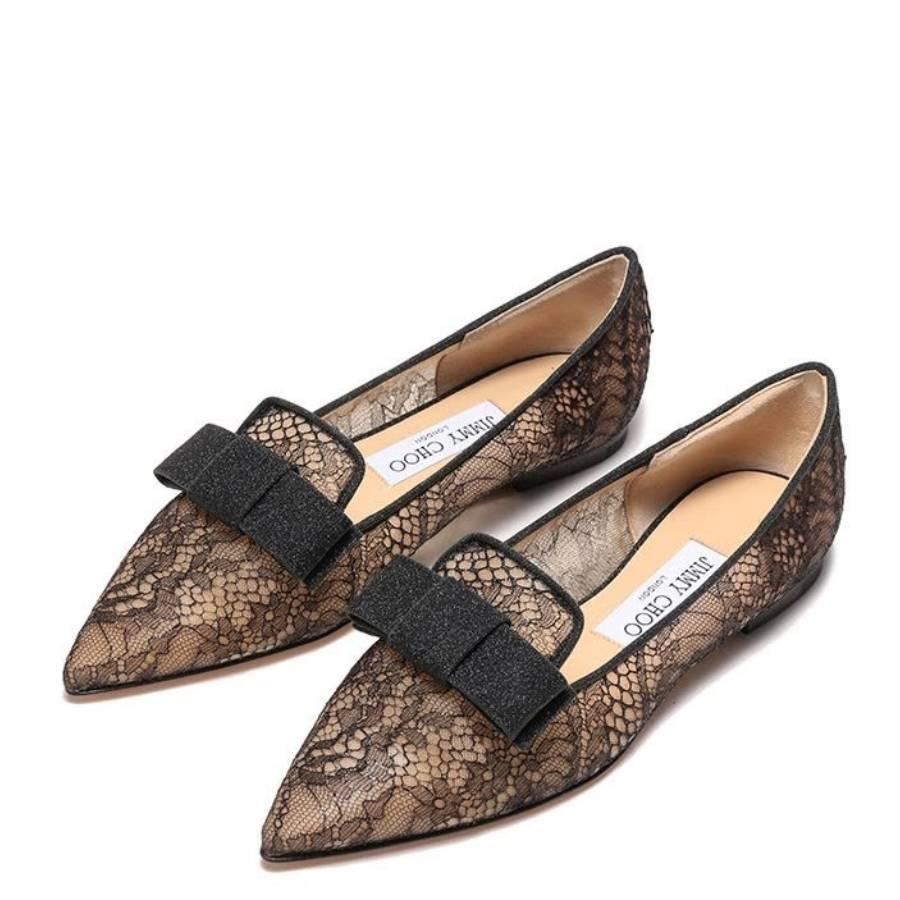 Jimmy Choo Gala Summer Lace Ballerina Flats by JIMMY CHOO