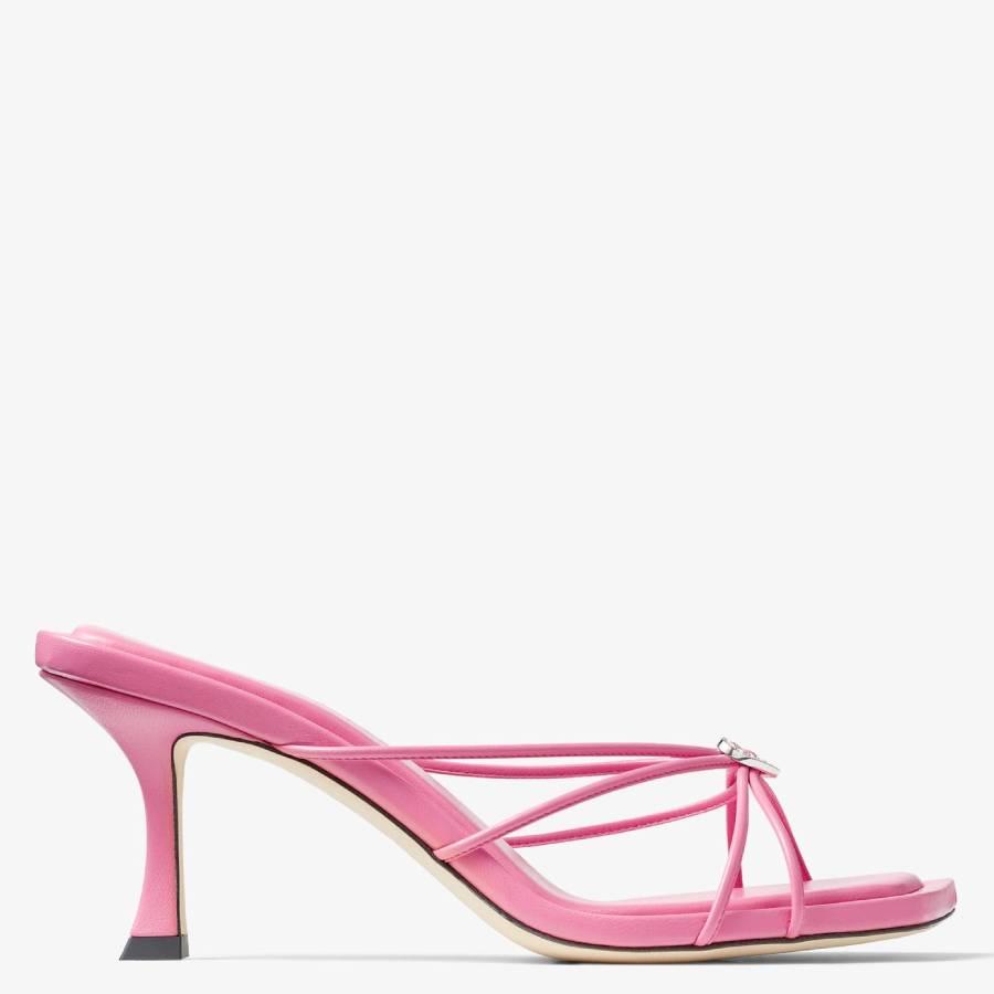 Jimmy Choo Indiya 70mm Leather Mule Sandals by JIMMY CHOO