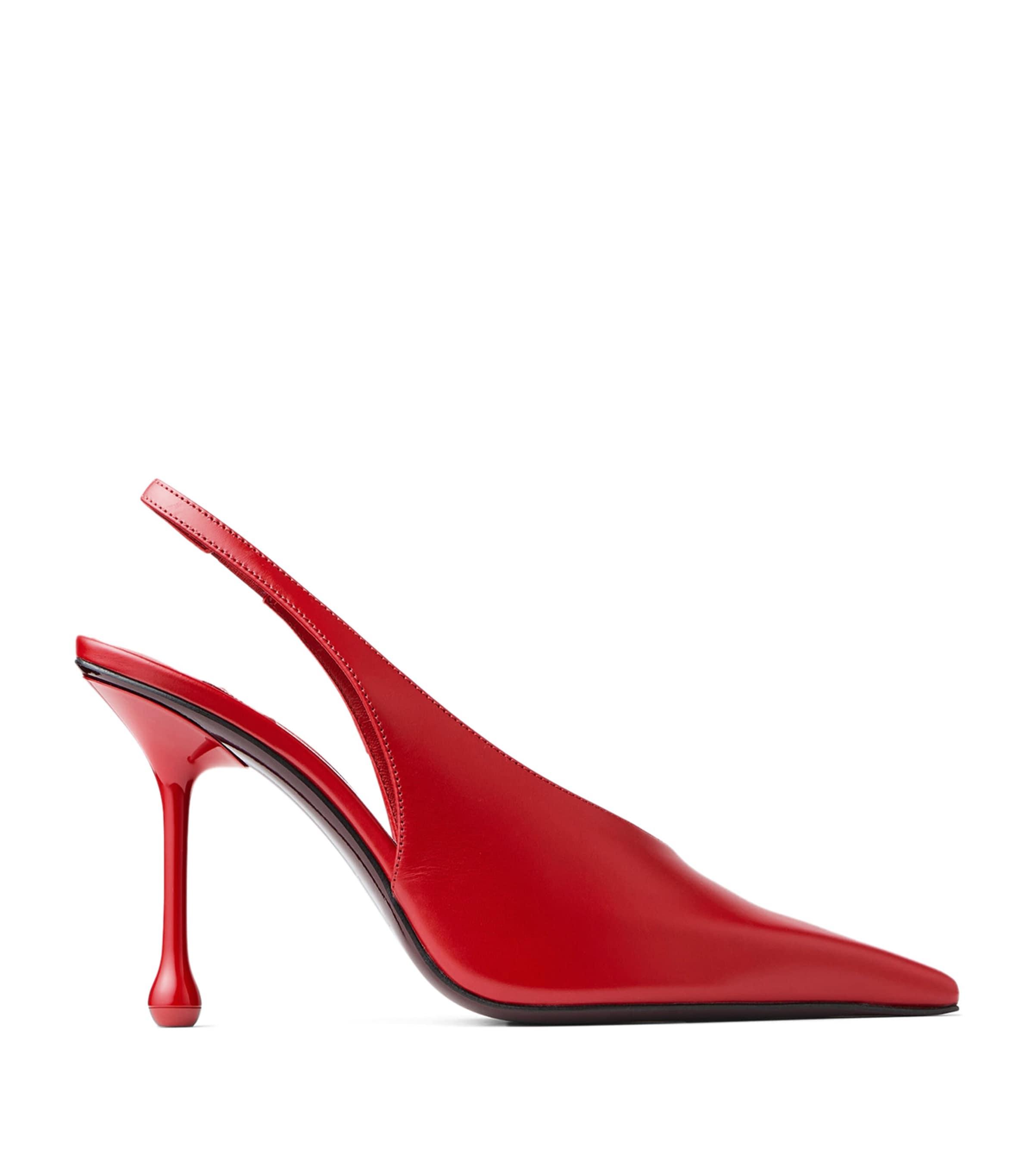Jimmy Choo Isa 95 Leather Slingback Pumps by JIMMY CHOO