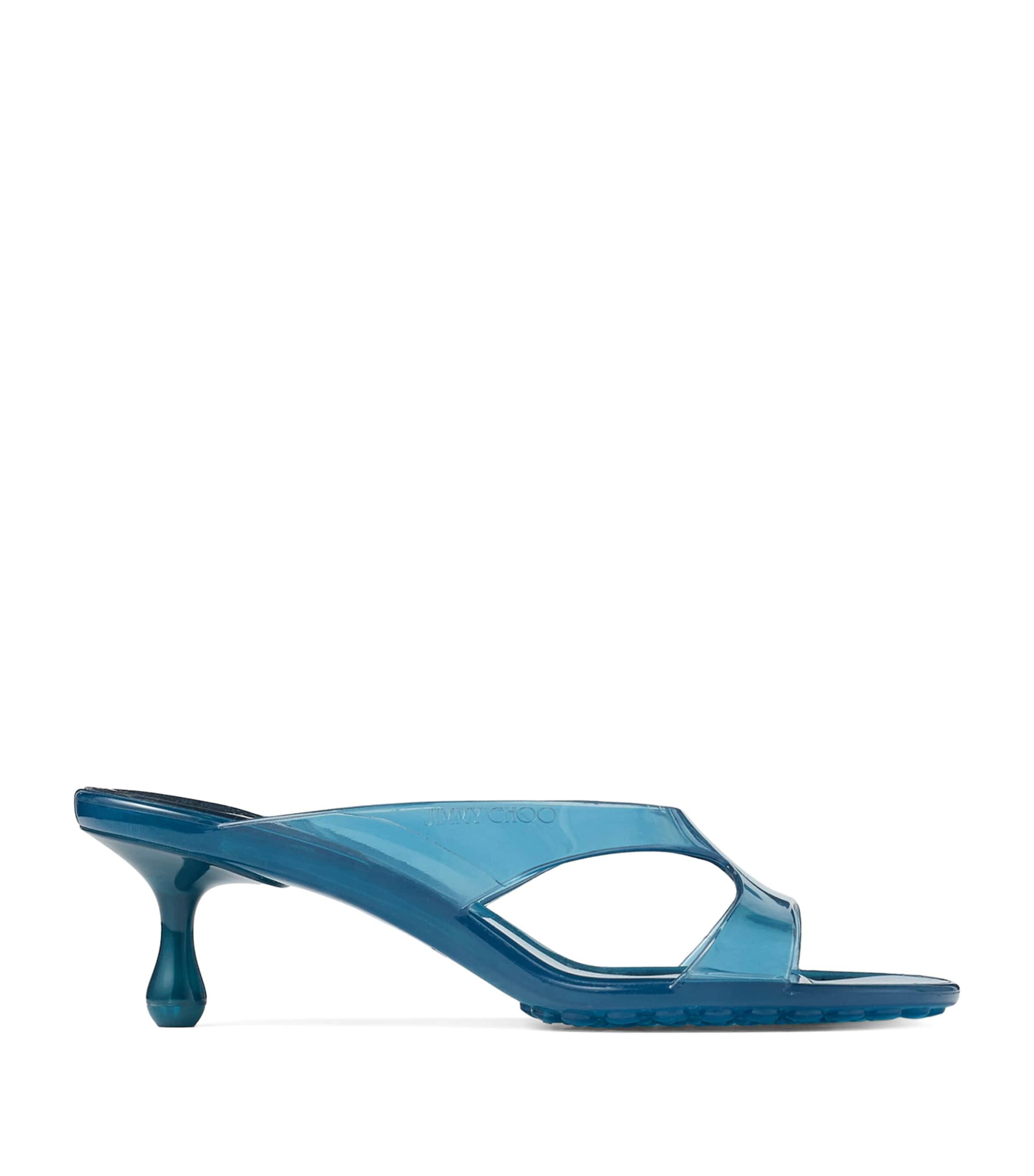 Jimmy Choo Jelly Drop 50 Glitter Heeled Mules by JIMMY CHOO