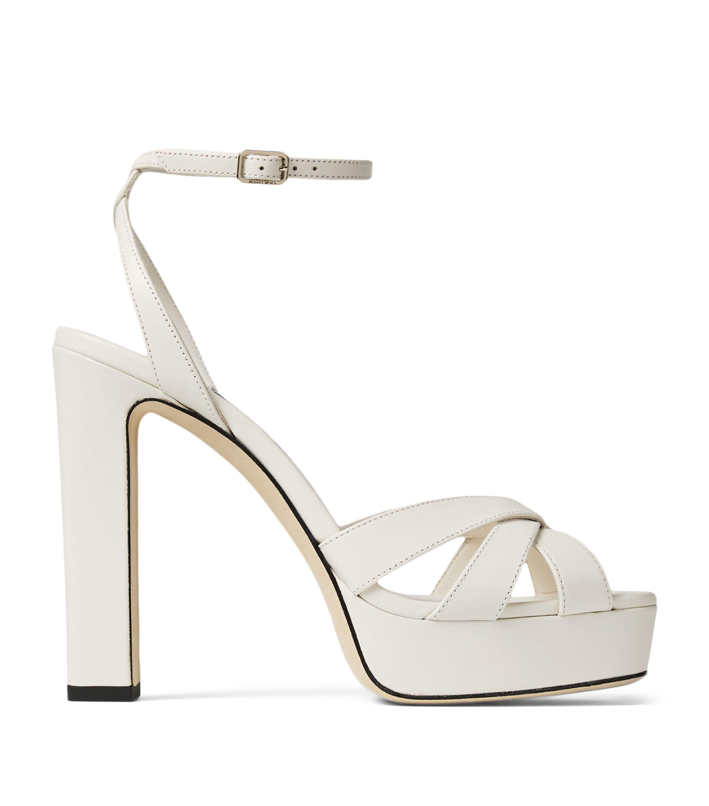 Jimmy Choo Kove 120 Nappa Leather Platform Sandals by JIMMY CHOO