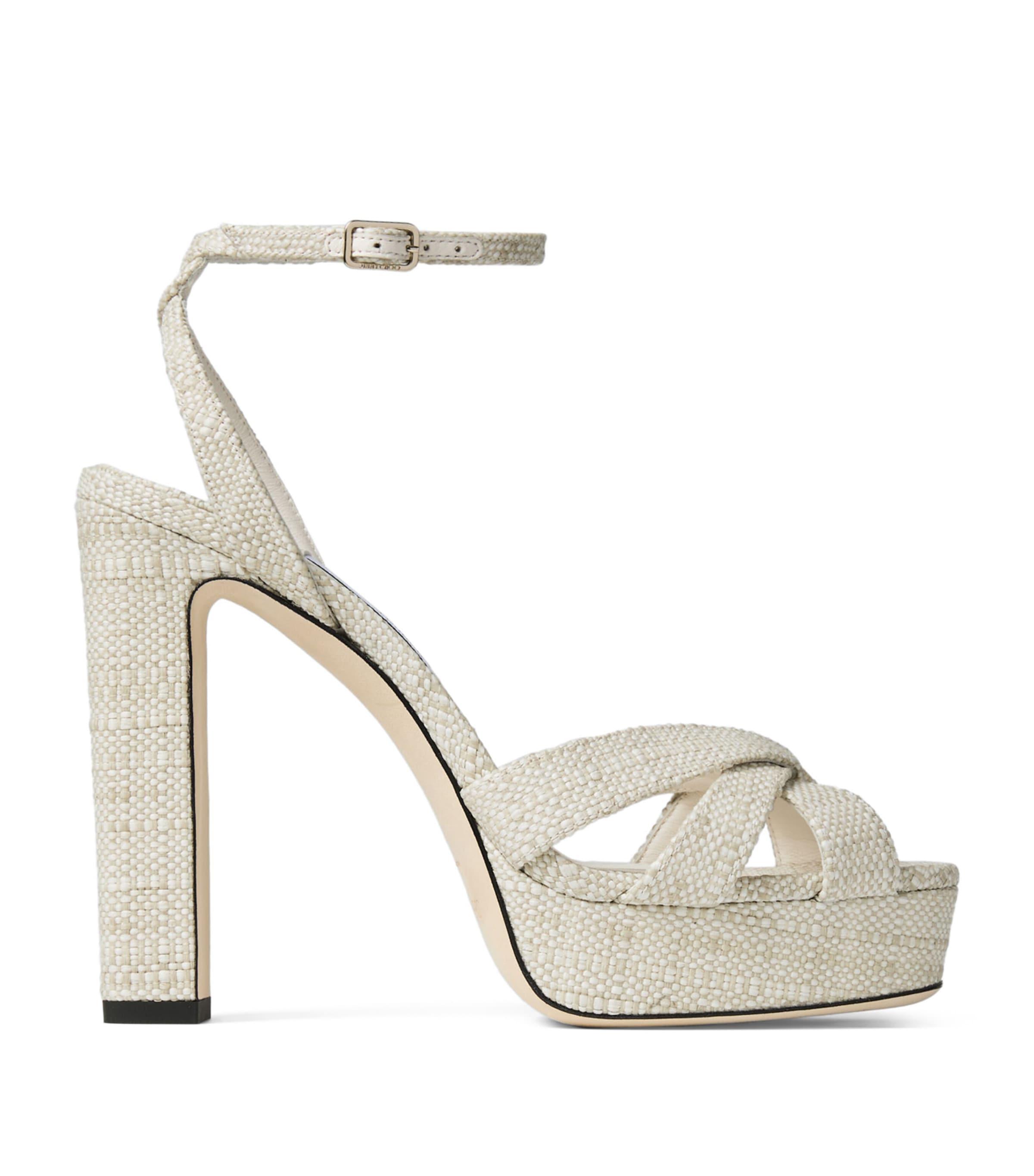 Jimmy Choo Kove 120 Woven Platform Sandals by JIMMY CHOO