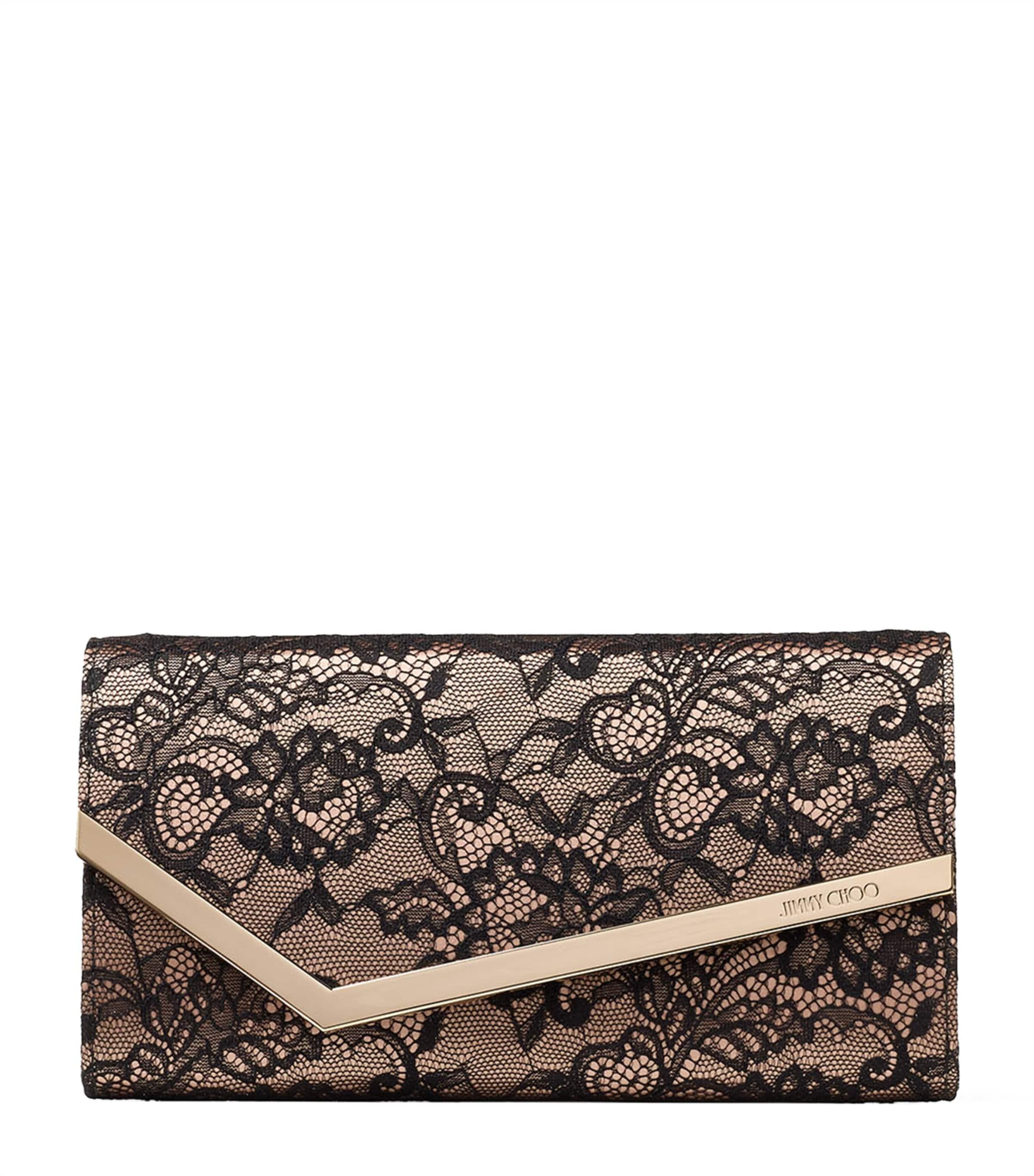 Jimmy Choo Lace Emmie Clutch Bag by JIMMY CHOO