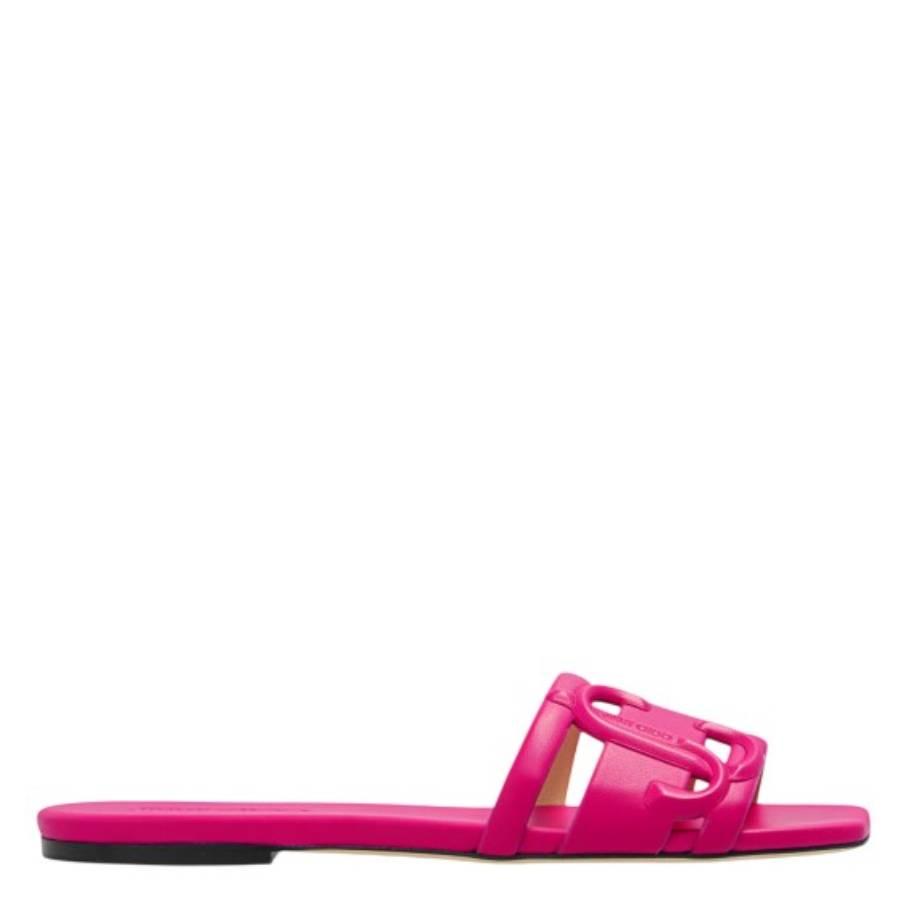 Jimmy Choo Laran Nappa Leather Slides by JIMMY CHOO