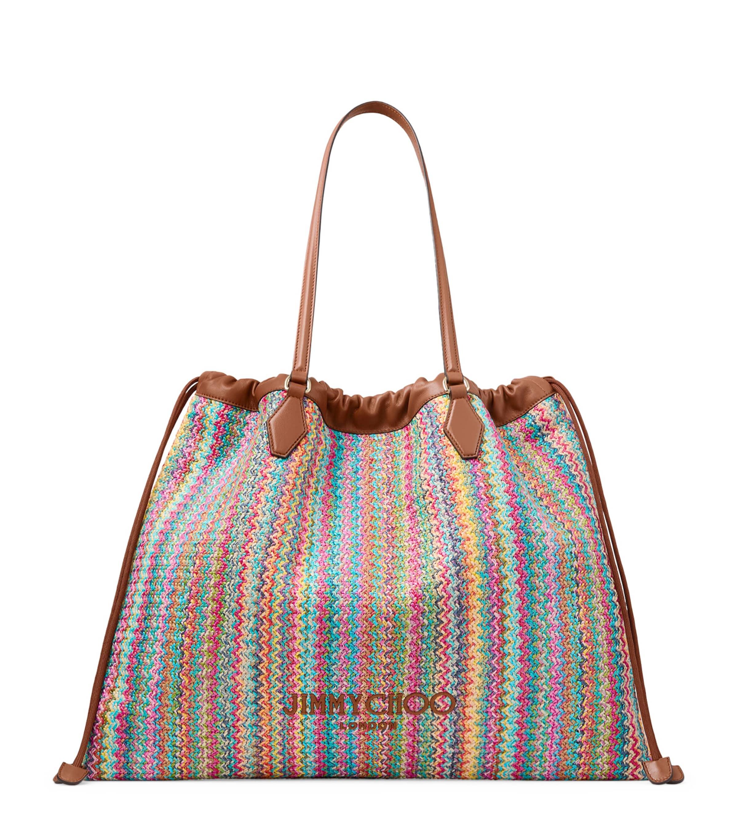 Jimmy Choo Large Raffia Drawstring Tote Bag by JIMMY CHOO