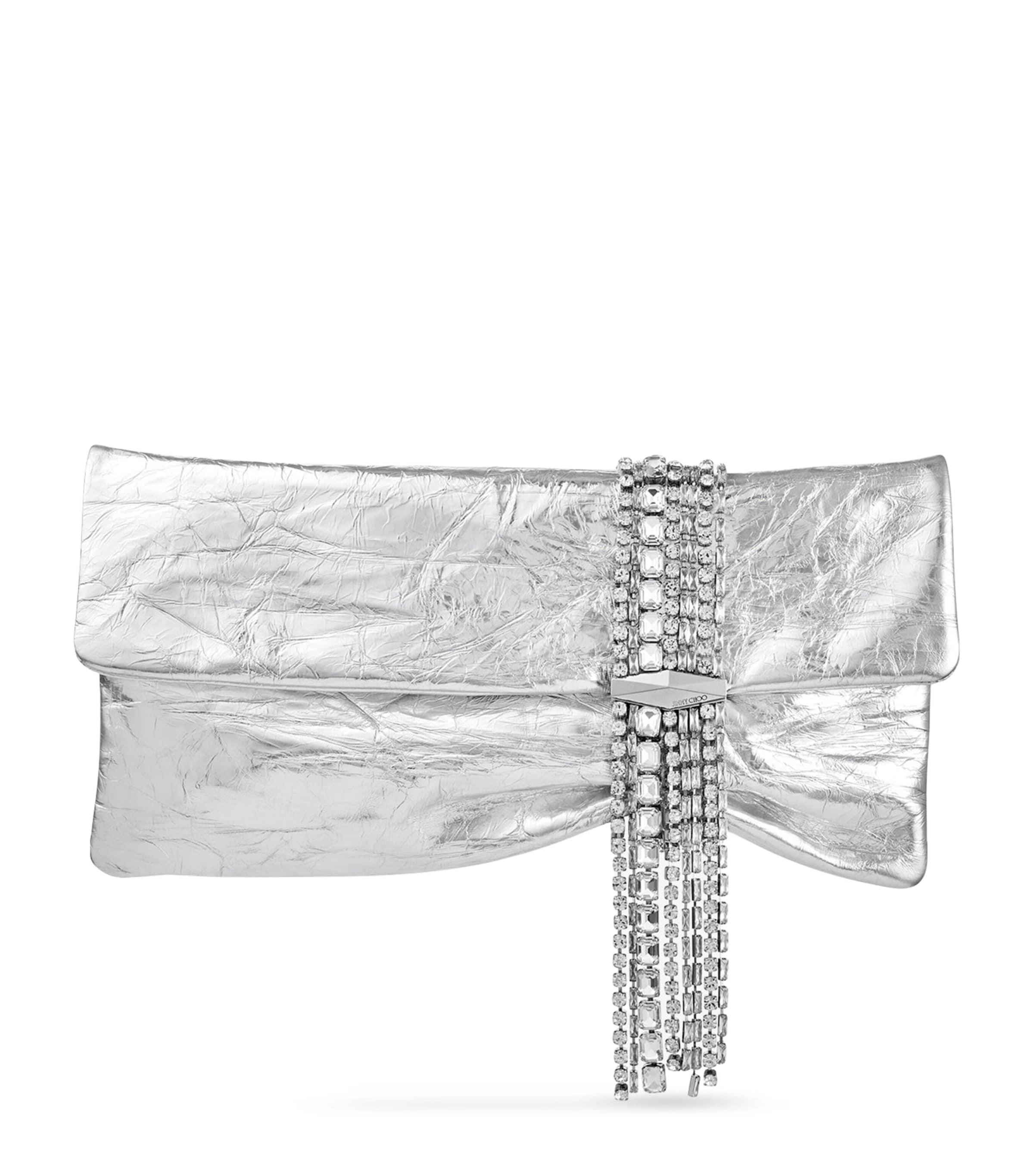 Jimmy Choo Leather-Crystal Zandra Clutch Bag by JIMMY CHOO