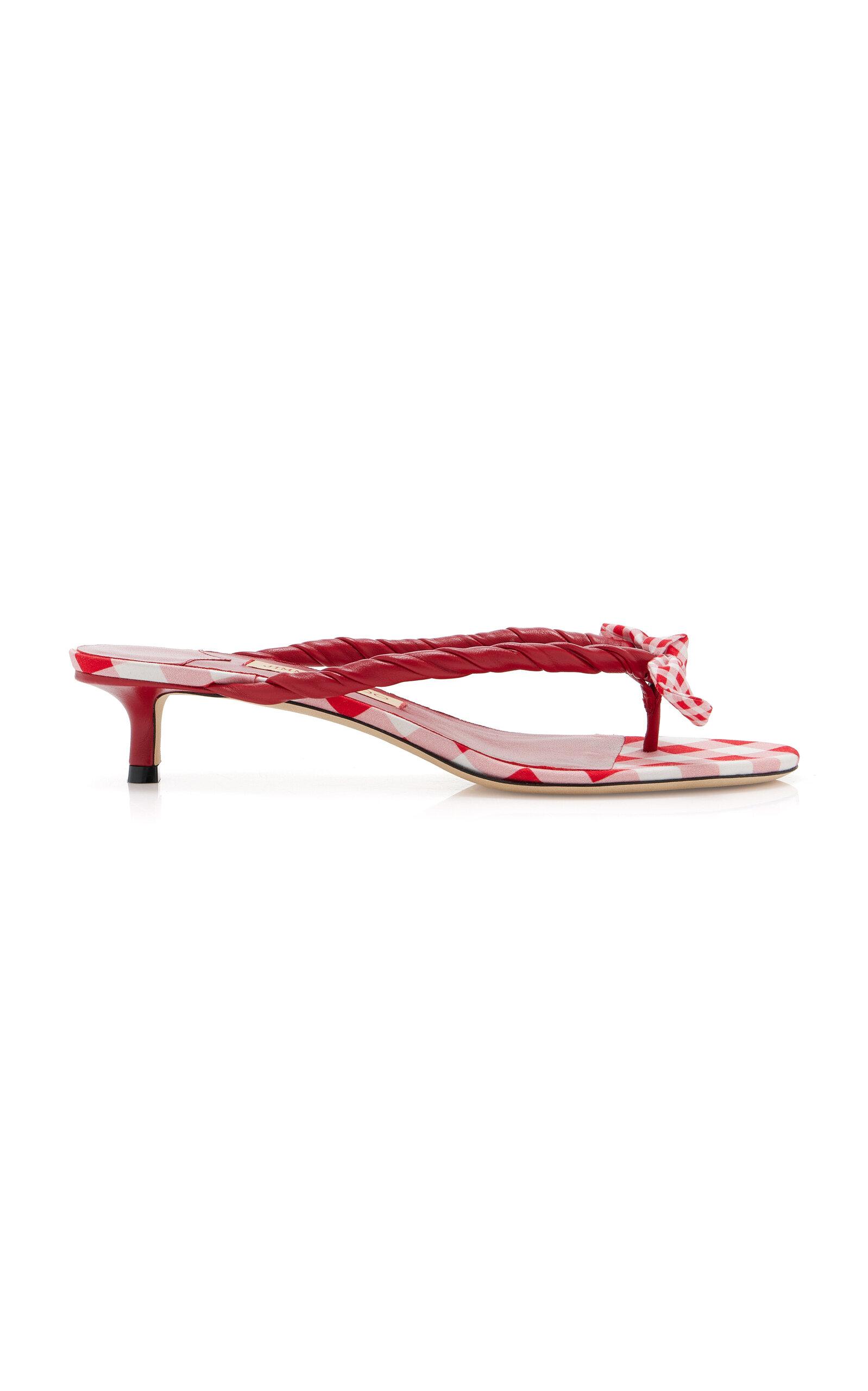 Jimmy Choo Liss Gingham Leather Sandals - Moda Operandi by JIMMY CHOO