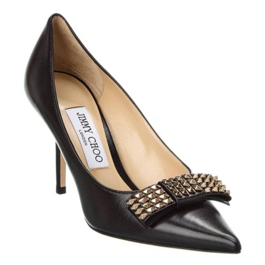 Jimmy Choo Love Bow 85 Leather Pumps by JIMMY CHOO