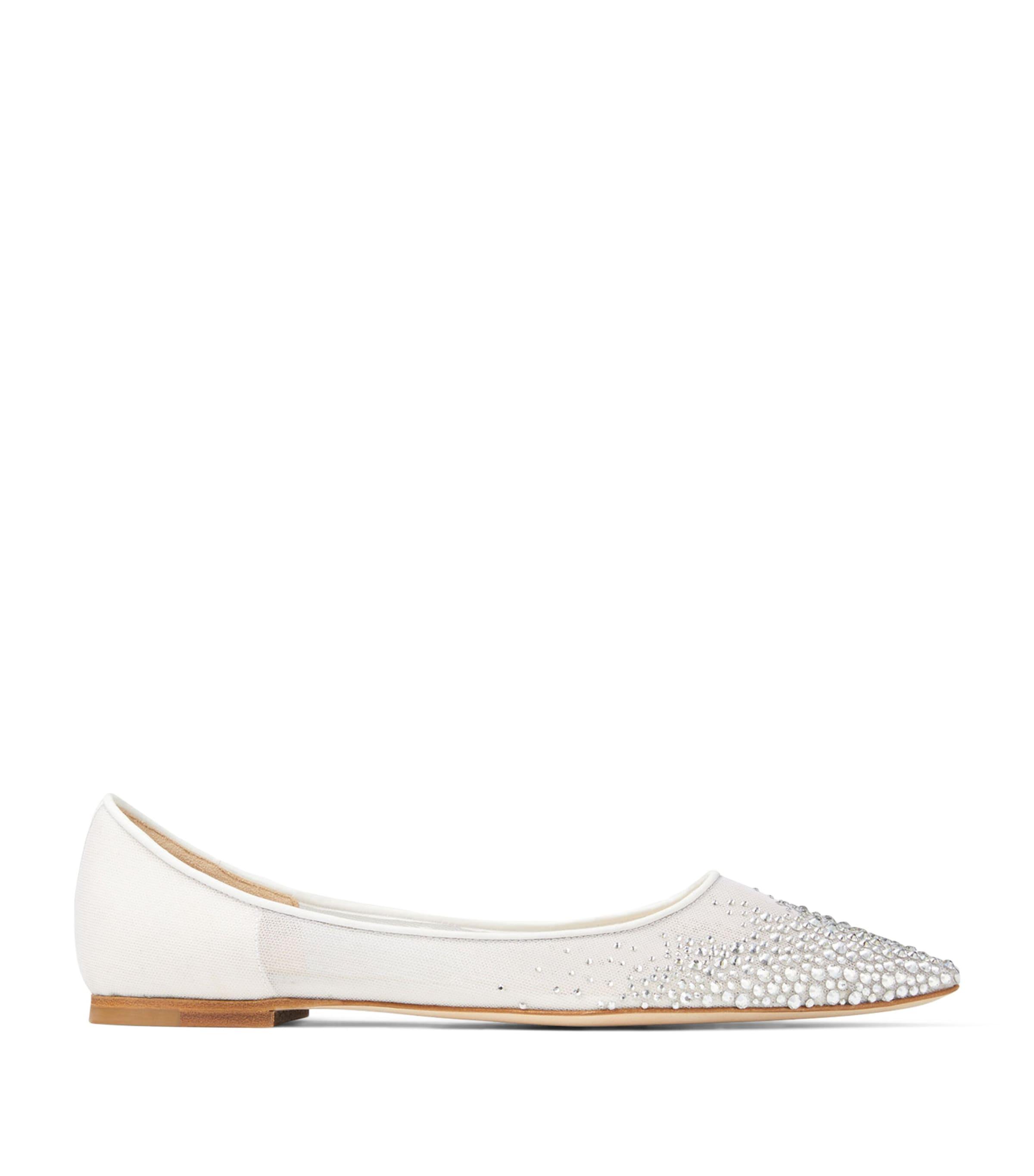 Jimmy Choo Love Rhinestone Flats by JIMMY CHOO