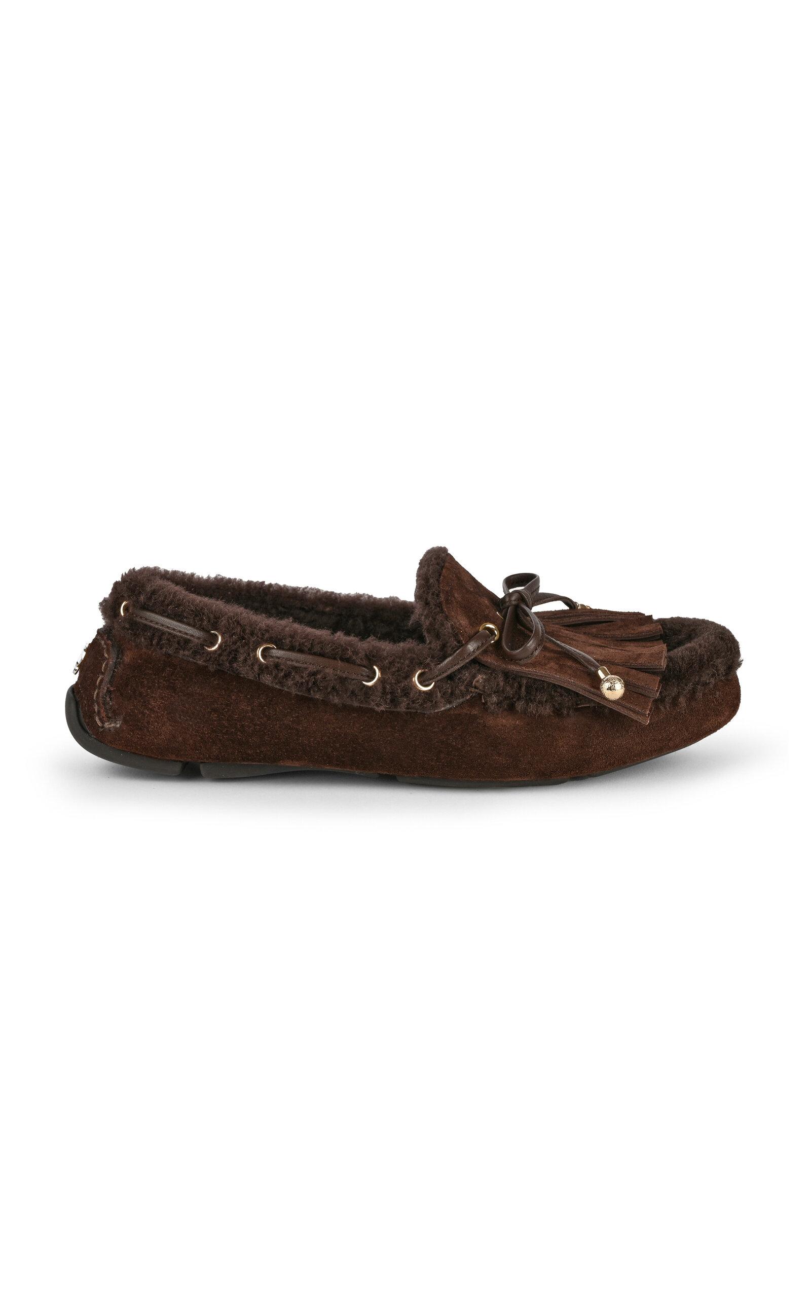 Jimmy Choo Manon Shearling Driving Loafers - Moda Operandi by JIMMY CHOO