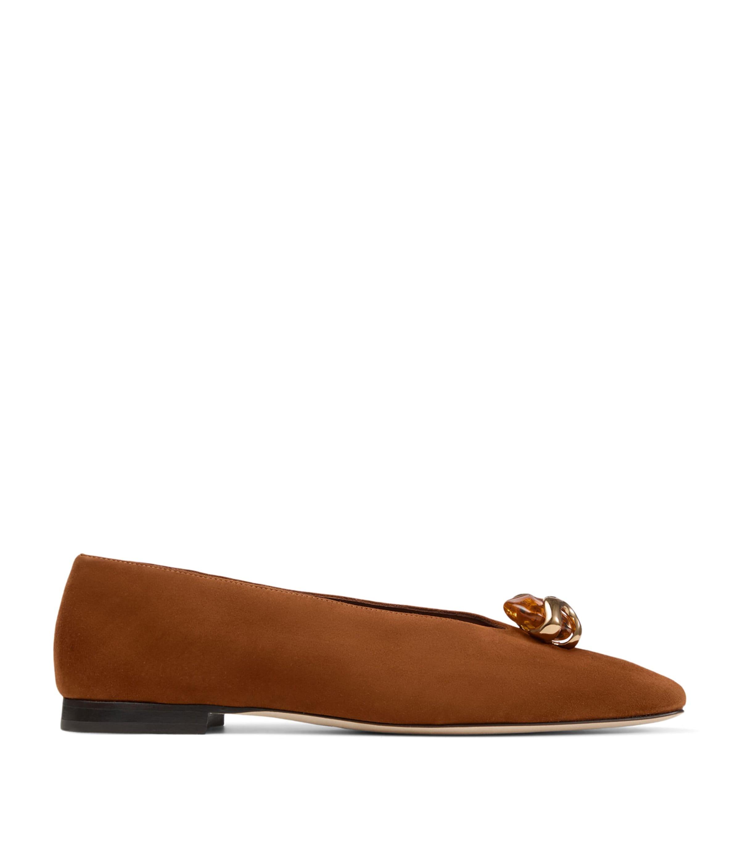 Jimmy Choo Margot Suede Ballet Flats by JIMMY CHOO