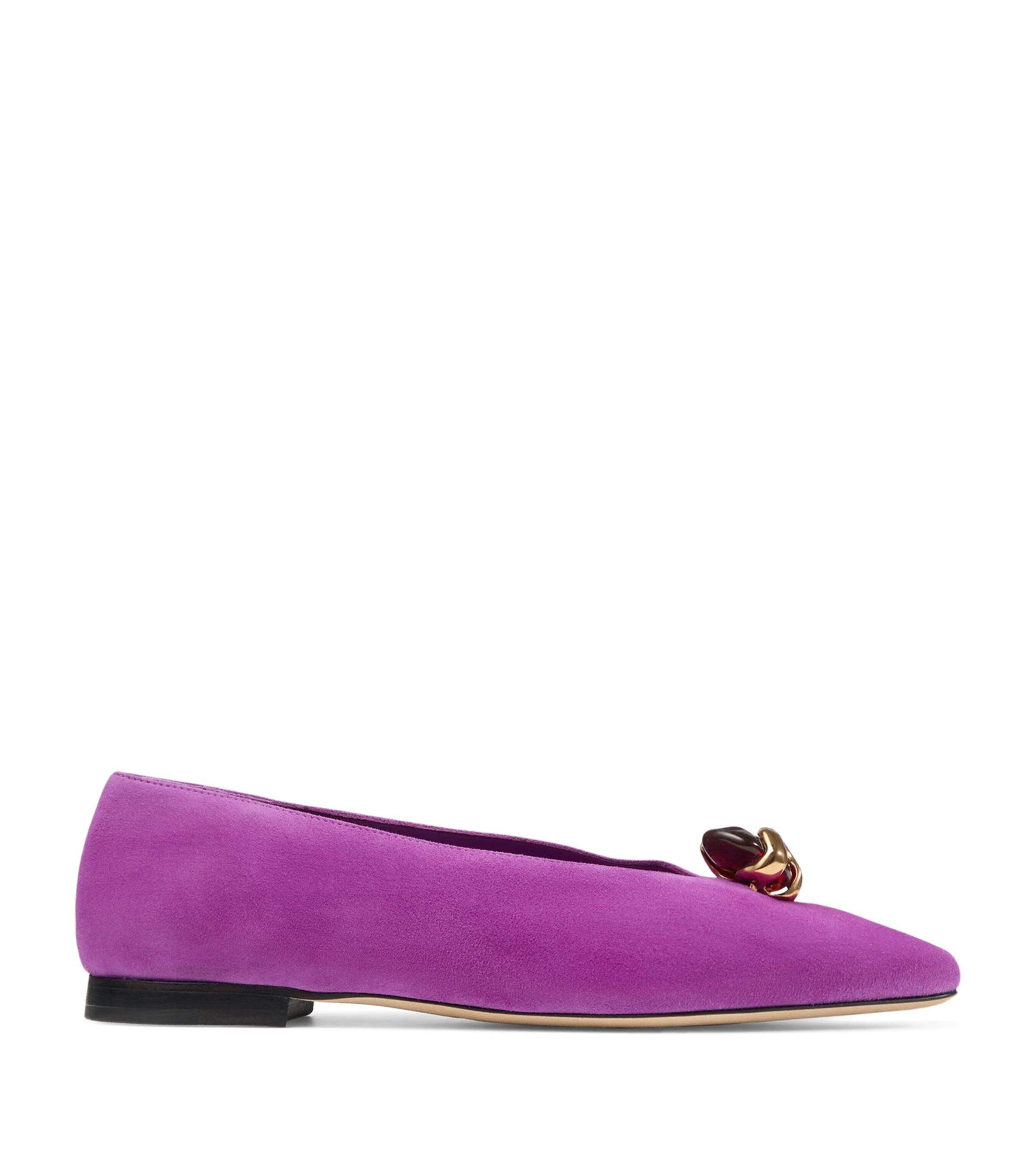 Jimmy Choo Margot Suede Ballet Flats by JIMMY CHOO