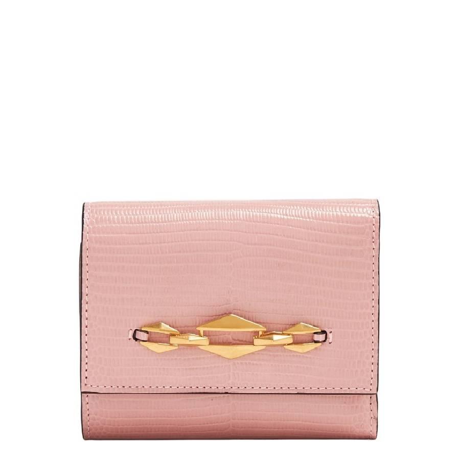 Jimmy Choo Marinda Diamond-Chain Leather Wallet by JIMMY CHOO